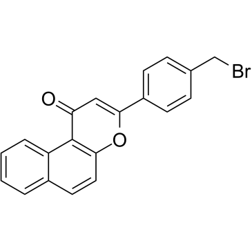 β-Naphthoflavone-CH2-Br Structure
