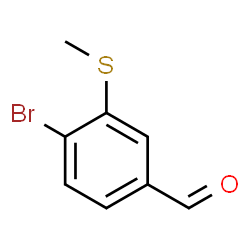4-Bromo-3-(methylsulfanyl)benzaldehyde Structure