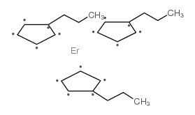 三(异丙基环戊二烯基)铒(III)结构式