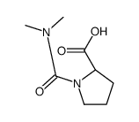 (S)-1-(二甲基氨基甲酰)吡咯烷-2-羧酸结构式
