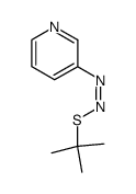 Pyridine, 3-[[(1,1-dimethylethyl)thio]azo]-, (Z)- (9CI) Structure