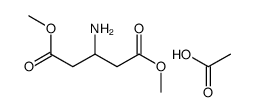 Dimethyl 3-aminopentanedioate acetate Structure