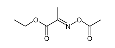 (E)-ethyl 2-(acetoxyimino)propanoate结构式