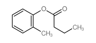 Butanoic acid,2-methylphenyl ester结构式
