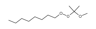 2-methoxyprop-2-yl-oct-1-yl-peroxide结构式