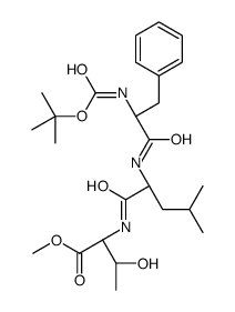 tert-butyloxycarbonyl phenylalanyl-leucyl-threonine methyl ester Structure