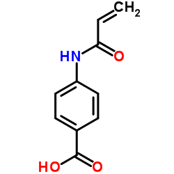 4-(丙烯酰胺)苯甲酸结构式