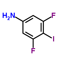 3,5-二氟-4-碘苯胺结构式
