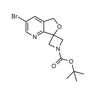 Tert-butyl3-bromospiro[5h-furo[3,4-b]pyridine-7,3-azetidine]-1-carboxylate Structure