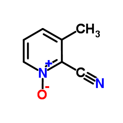 2-氰基-3-甲基吡啶1-氧化物结构式