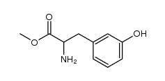 methyl 2-amino-3-(3-hydroxyphenyl)propionate结构式