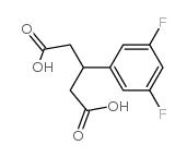3-(3,5-difluorophenyl)pentanedioic acid Structure