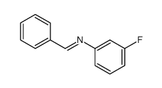 N-benzylidene-m-fluoroaniline结构式