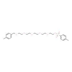 1-(p-Tolyl)-2,5,8,11,14-pentaoxahexadecan-16-yl 4-methylbenzenesulfonate Structure