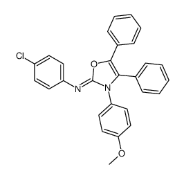 N-(4-chlorophenyl)-3-(4-methoxyphenyl)-4,5-diphenyl-1,3-oxazol-2-imine Structure