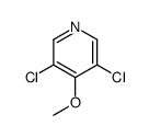 3,5-二氯-4-甲氧基吡啶结构式