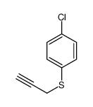 1-chloro-4-prop-2-ynylsulfanylbenzene结构式