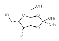 alpha-l-Sorbofuranose, 2,3-O-(1-methylethylidene)- Structure