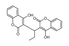 4-hydroxy-3-[1-(4-hydroxy-2-oxochromen-3-yl)propyl]chromen-2-one Structure
