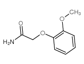 2-(2-甲氧基苯氧基)乙酰胺结构式