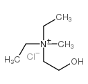 diethyl(2-hydroxyethyl)methylammonium chloride structure