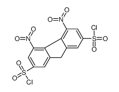 4,5-二硝基-9H-芴-2,7-二磺酰基二氯结构式