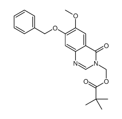 7-苄氧基-6-甲氧基-3-((特戊酰氧基)甲基)-3,4-二氢喹唑啉-4-酮结构式