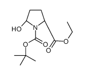 (2S)-1-TERT-BUTYL 2-ETHYL 5-HYDROXYPYRROLIDINE-1,2-DICARBOXYLATE结构式