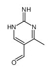 5-Pyrimidinecarboxaldehyde, 2-amino-4-methyl- (8CI)结构式