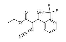 ethyl 2-azido-3-hydroxy-3-(2-(trifluoromethyl)phenyl)propanoate结构式