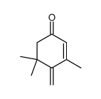 3,5,5-Trimethyl-4-methylen-2-cyclohexen-1-on结构式