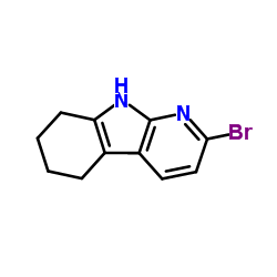 2-Bromo-6,7,8,9-tetrahydro-5H-pyrido[2,3-b]indole Structure
