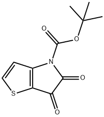 4H-Thieno[3,2-b]pyrrole-4-carboxylic acid, 5,6-dihydro-5,6-dioxo-, 1,1-dimethylethyl ester结构式