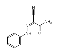 2-Phenylhydrazono-2-cyanoacetamide结构式