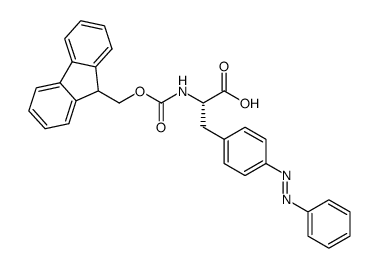 Fmoc-L-phenylalanine-4'-azobenzene Structure