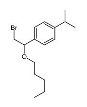 [α-(Bromomethyl)-p-isopropylbenzyl]pentyl ether结构式