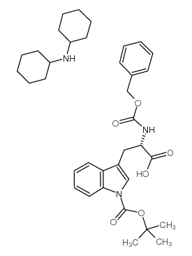 N-苄氧羰基-1-Boc-L-色氨酸 二环己基铵盐结构式