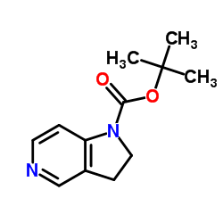 tert-butyl 2,3-Dihydropyrrolo[3,2-c]pyridine-1-carboxylate Structure