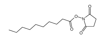 Decanoic acid, 2,5-dioxo-1-pyrrolidinyl ester Structure