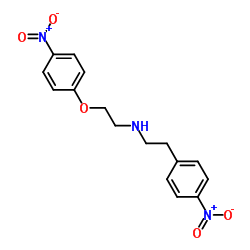 4-硝基-N-[2-(4-硝基苯氧基)乙基]苯乙胺结构式