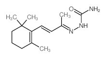 Hydrazinecarboxamide,2-[1-methyl-3-(2,6,6-trimethyl-1-cyclohexen-1-yl)-2-propen-1-ylidene]-结构式
