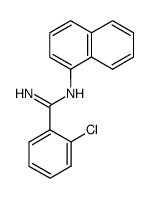 o-Chloro-N-(1-naphtyl)benzamidine结构式