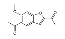 Methyl(5-acetyl-6-methoxybenzofuran-2-yl) ketone Structure