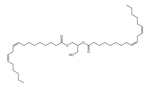 1,2-Dilinoleoyl-sn-glycerol结构式
