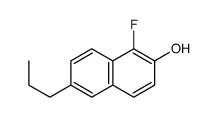 1-fluoro-6-propylnaphthalen-2-ol structure
