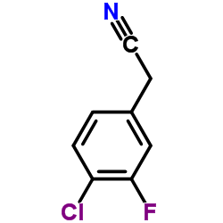 (4-Chloro-3-fluorophenyl)acetonitrile structure