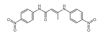 3-(4-nitro-anilino)-crotonic acid-(4-nitro-anilide)结构式