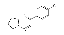 4'-Chloro-α-(1-pyrrolidinylimino)acetophenone结构式