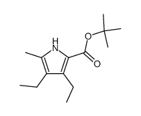 t-Butyl 3,4-diethyl-5-methylpyrrole-2-carboxylate Structure