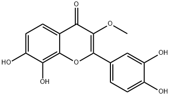3',4',7,8-Tetrahydroxy-3-methoxyflavone结构式